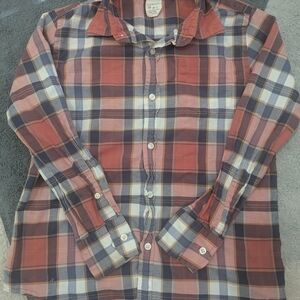 Crewcuts Red and Blue Plaid Button Down Shirt